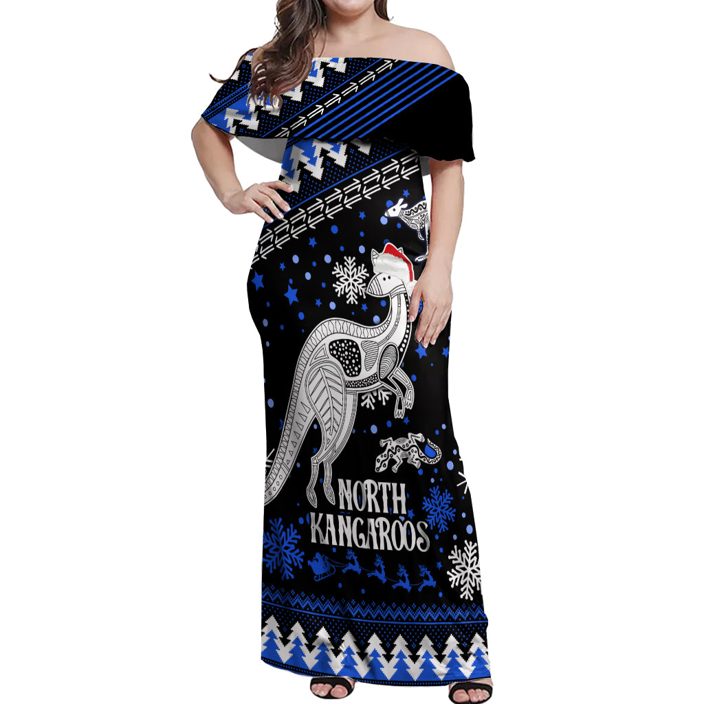 custom-north-kangaroos-football-off-shoulder-maxi-dress-roos-christmas-vibe-2023
