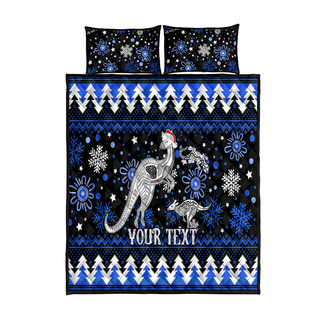 custom-north-kangaroos-football-quilt-bed-set-roos-christmas-vibe-2023