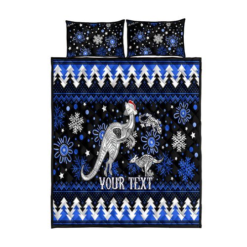 custom-north-kangaroos-football-quilt-bed-set-roos-christmas-vibe-2023