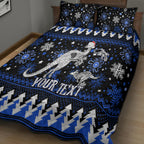 custom-north-kangaroos-football-quilt-bed-set-roos-christmas-vibe-2023