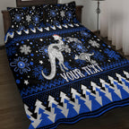 custom-north-kangaroos-football-quilt-bed-set-roos-christmas-vibe-2023