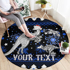 custom-north-kangaroos-football-round-carpet-roos-christmas-vibe-2023