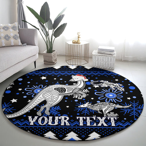 custom-north-kangaroos-football-round-carpet-roos-christmas-vibe-2023