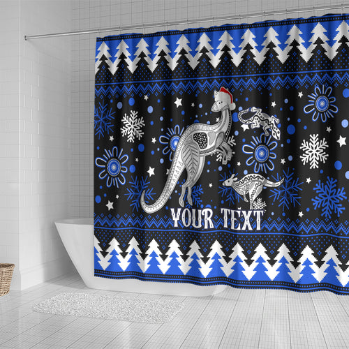 custom-north-kangaroos-football-shower-curtain-roos-christmas-vibe-2023