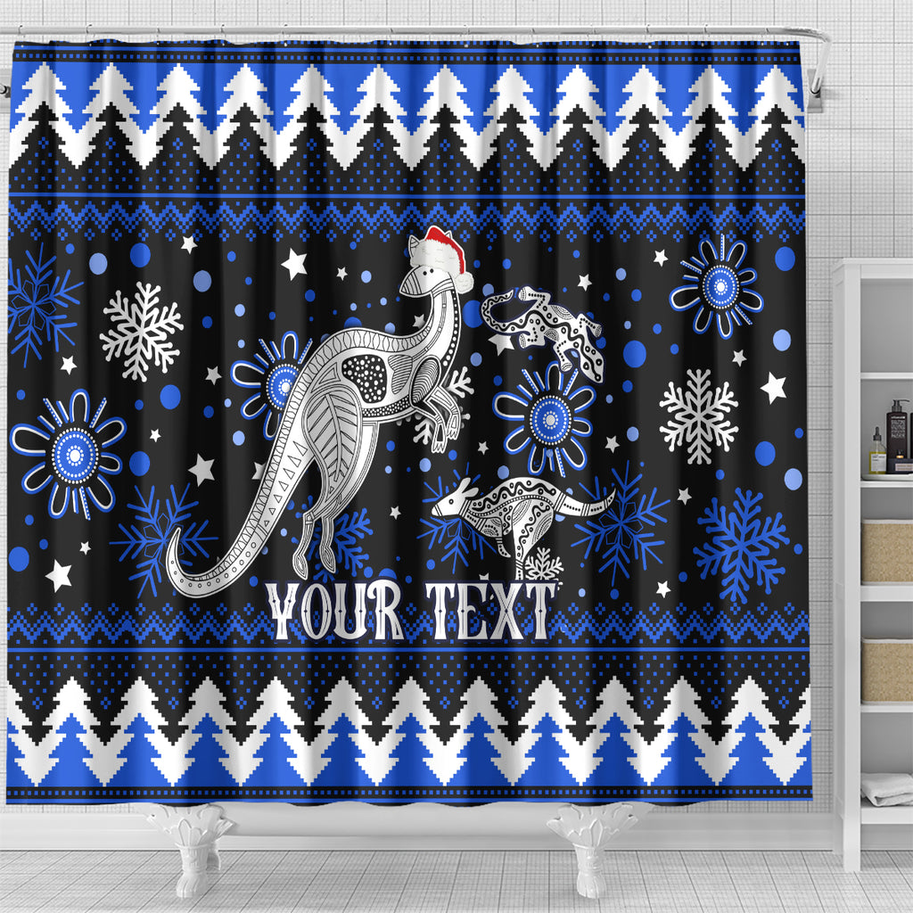 custom-north-kangaroos-football-shower-curtain-roos-christmas-vibe-2023