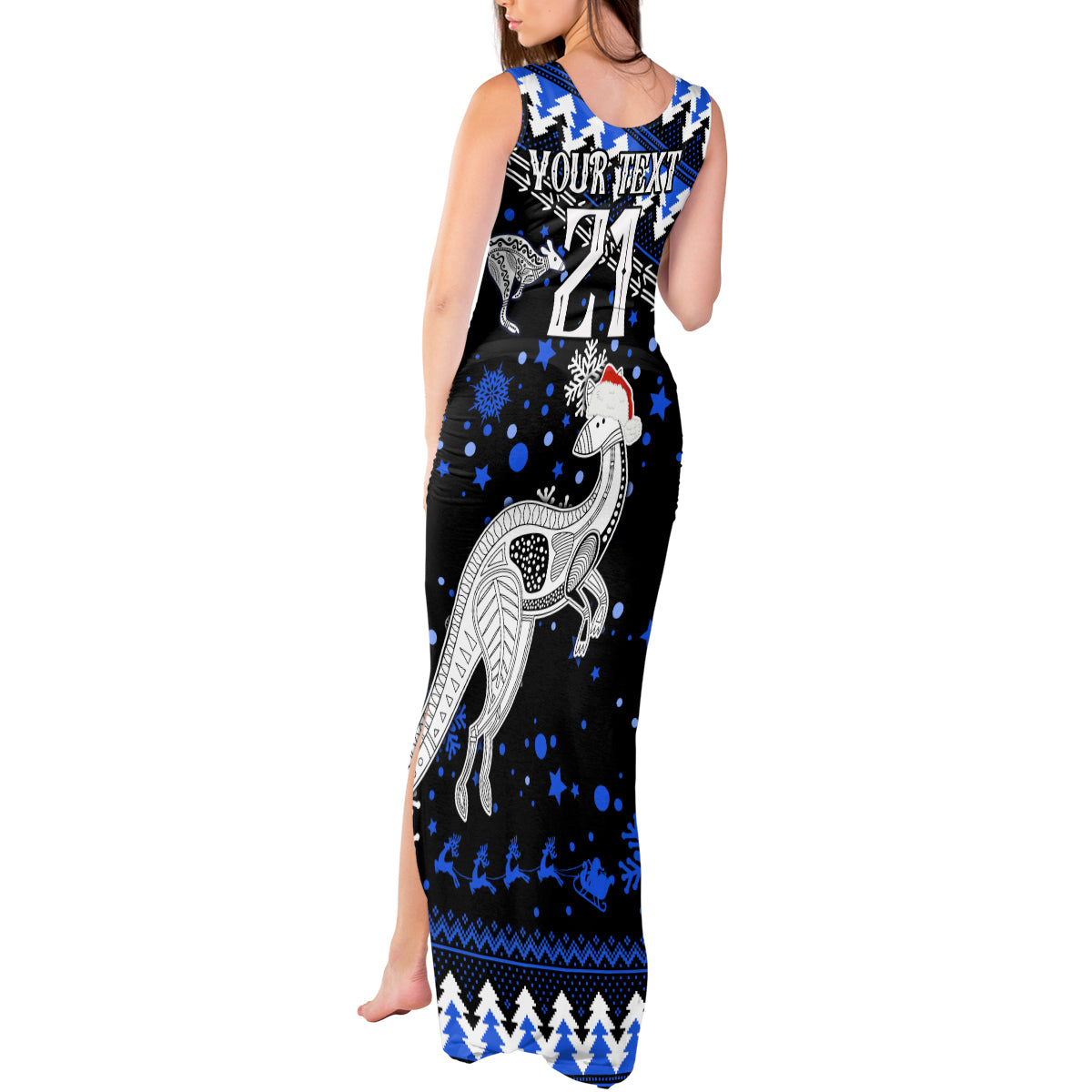 custom-north-kangaroos-football-tank-maxi-dress-roos-christmas-vibe-2023