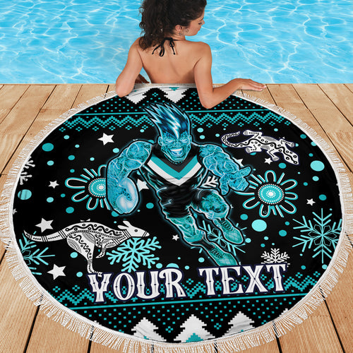 custom-port-adelaide-power-football-beach-blanket-port-adelaide-power-football-christmas-vibe-2023
