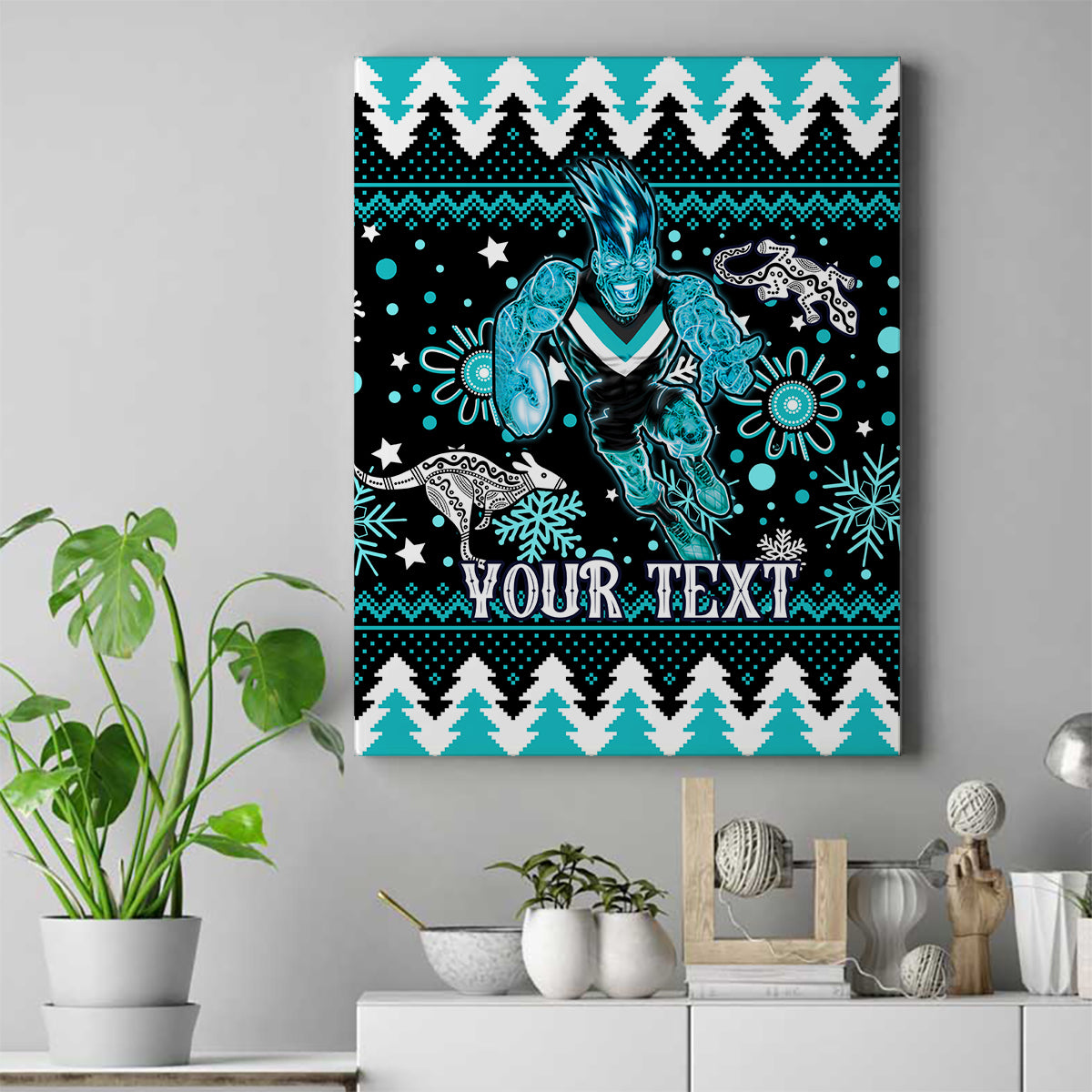 custom-port-adelaide-power-football-canvas-wall-art-port-adelaide-power-football-christmas-vibe-2023