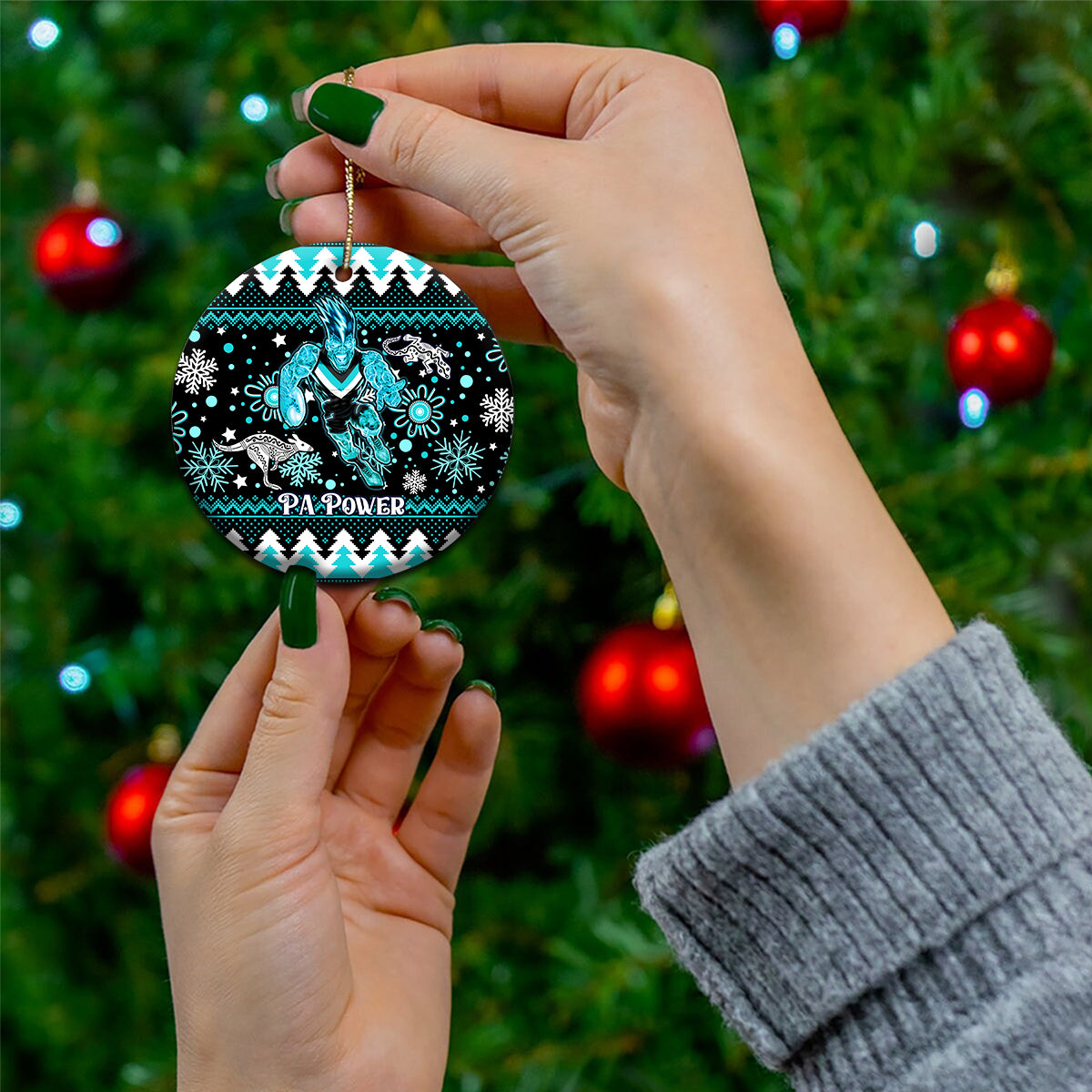 custom-port-adelaide-power-football-ceramic-ornament-port-adelaide-power-football-christmas-vibe-2023