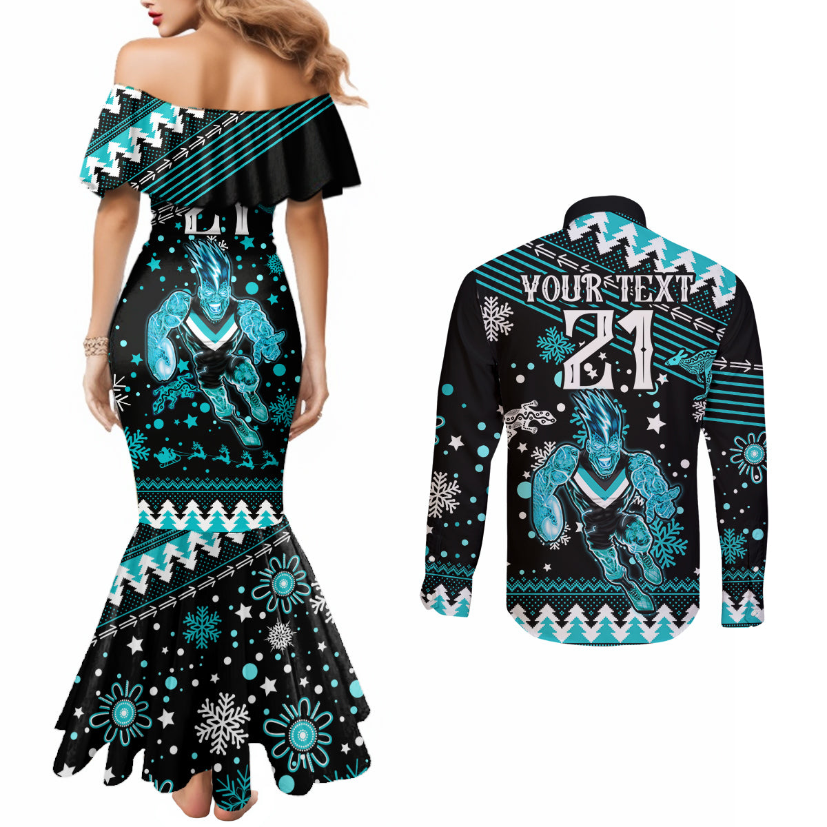 custom-port-adelaide-power-football-couples-matching-mermaid-dress-and-long-sleeve-button-shirt-port-adelaide-power-football-christmas-vibe-2023
