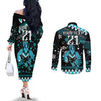 custom-port-adelaide-power-football-couples-matching-off-the-shoulder-long-sleeve-dress-and-long-sleeve-button-shirt-port-adelaide-power-football-christmas-vibe-2023