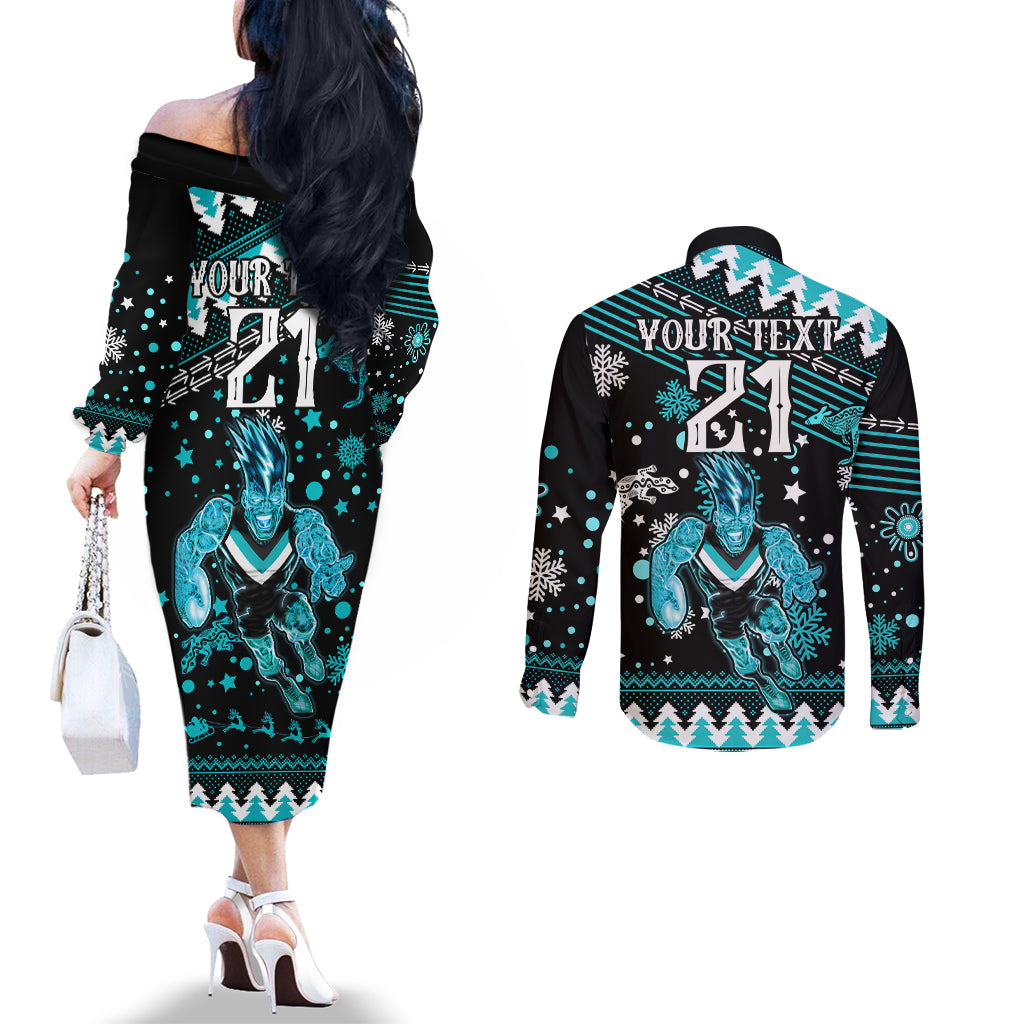custom-port-adelaide-power-football-couples-matching-off-the-shoulder-long-sleeve-dress-and-long-sleeve-button-shirt-port-adelaide-power-football-christmas-vibe-2023