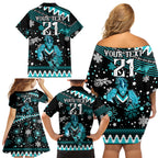 custom-port-adelaide-power-football-family-matching-off-shoulder-short-dress-and-hawaiian-shirt-port-adelaide-power-football-christmas-vibe-2023