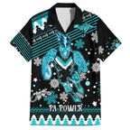 custom-port-adelaide-power-football-family-matching-off-shoulder-short-dress-and-hawaiian-shirt-port-adelaide-power-football-christmas-vibe-2023