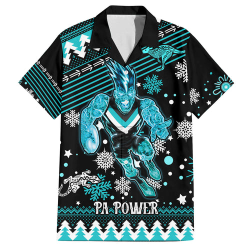 custom-port-adelaide-power-football-family-matching-off-shoulder-short-dress-and-hawaiian-shirt-port-adelaide-power-football-christmas-vibe-2023