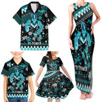 custom-port-adelaide-power-football-family-matching-tank-maxi-dress-and-hawaiian-shirt-port-adelaide-power-football-christmas-vibe-2023