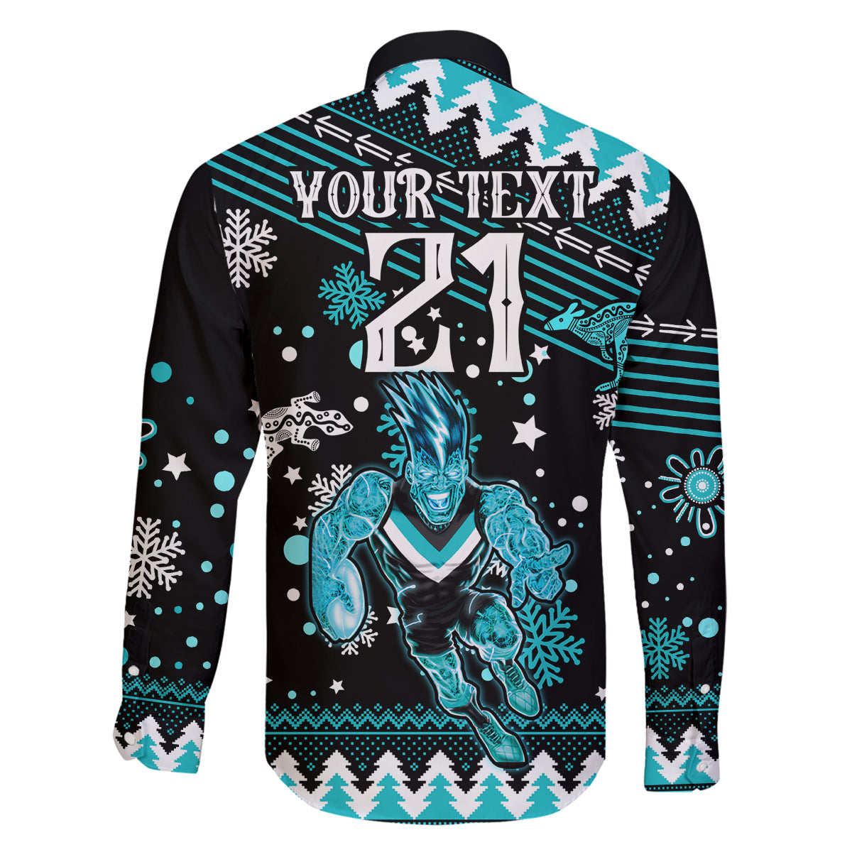 custom-port-adelaide-power-football-family-matching-tank-maxi-dress-and-hawaiian-shirt-port-adelaide-power-football-christmas-vibe-2023