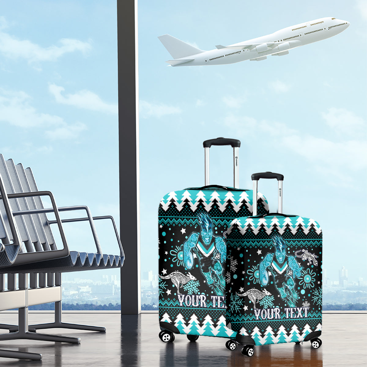 custom-port-adelaide-power-football-luggage-cover-port-adelaide-power-football-christmas-vibe-2023