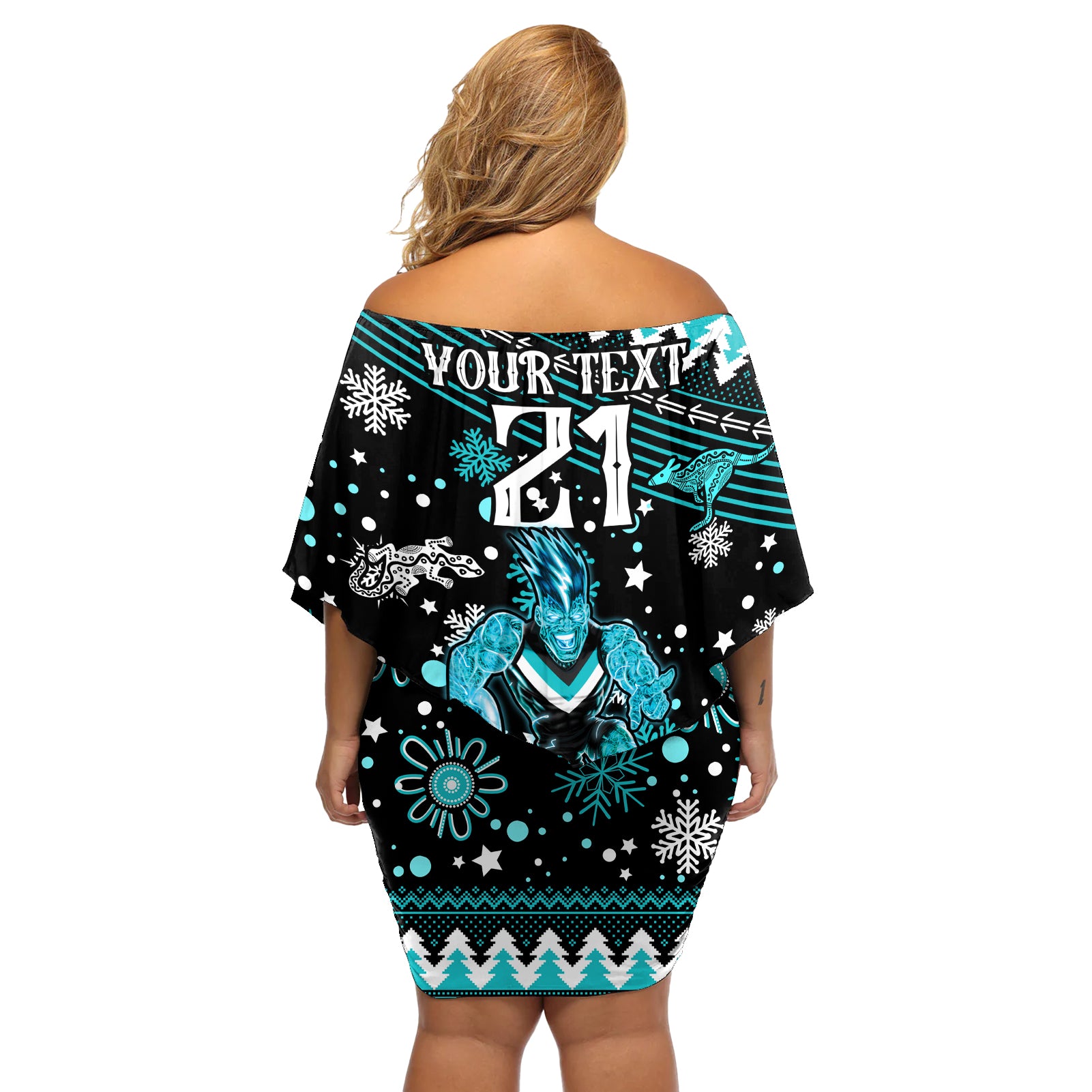 custom-port-adelaide-power-football-off-shoulder-short-dress-port-adelaide-power-football-christmas-vibe-2023