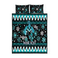 custom-port-adelaide-power-football-quilt-bed-set-port-adelaide-power-football-christmas-vibe-2023
