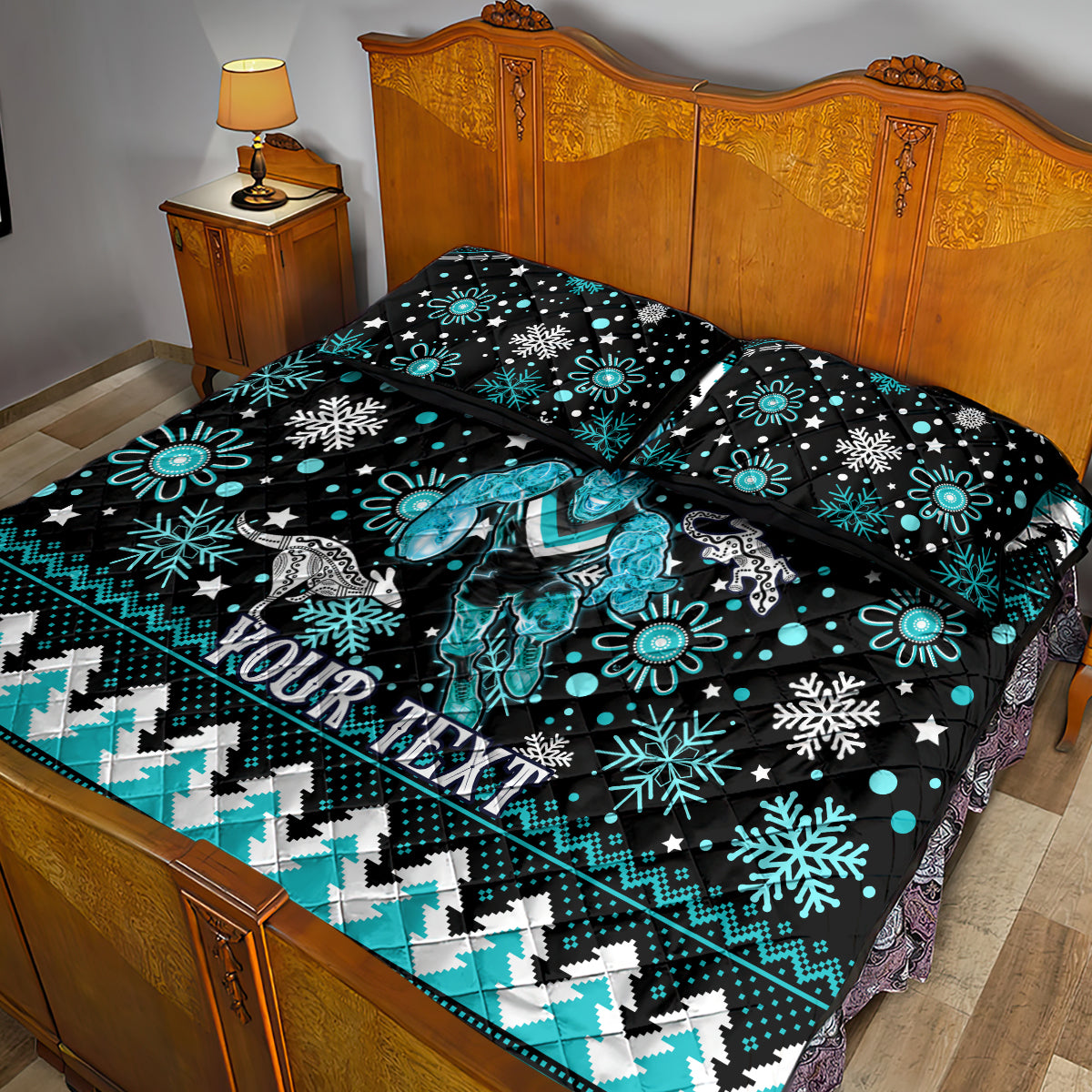 custom-port-adelaide-power-football-quilt-bed-set-port-adelaide-power-football-christmas-vibe-2023