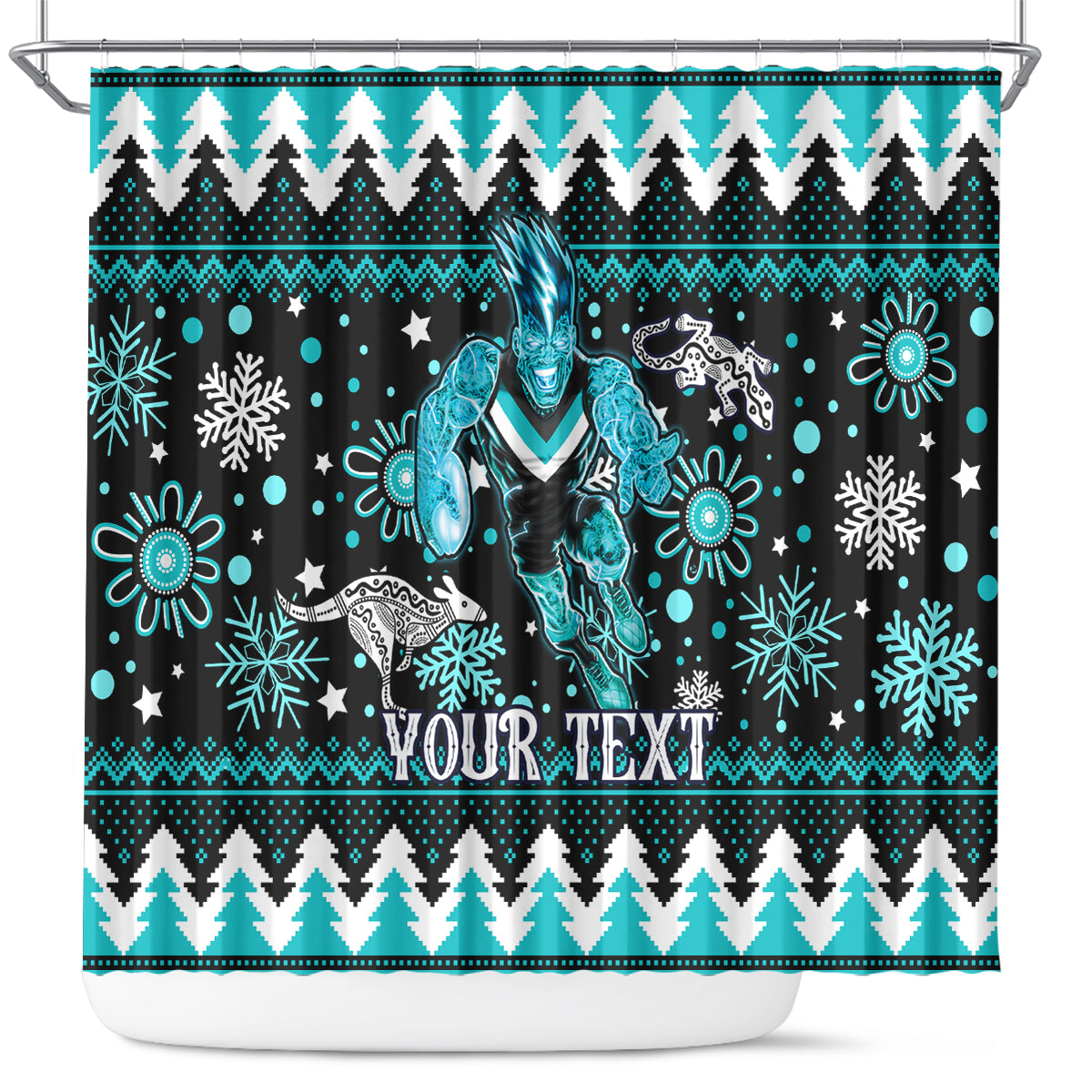 custom-port-adelaide-power-football-shower-curtain-port-adelaide-power-football-christmas-vibe-2023