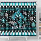 custom-port-adelaide-power-football-shower-curtain-port-adelaide-power-football-christmas-vibe-2023