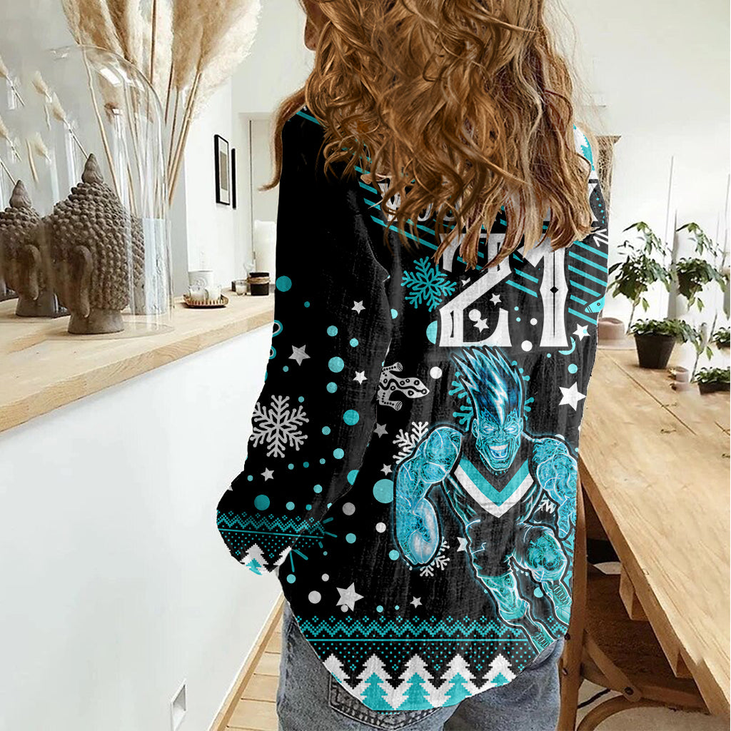 custom-port-adelaide-power-football-women-casual-shirt-port-adelaide-power-football-christmas-vibe-2023