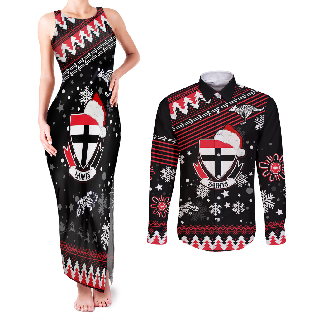 custom-st-kilda-saints-football-couples-matching-tank-maxi-dress-and-long-sleeve-button-shirt-christmas-vibe-2023