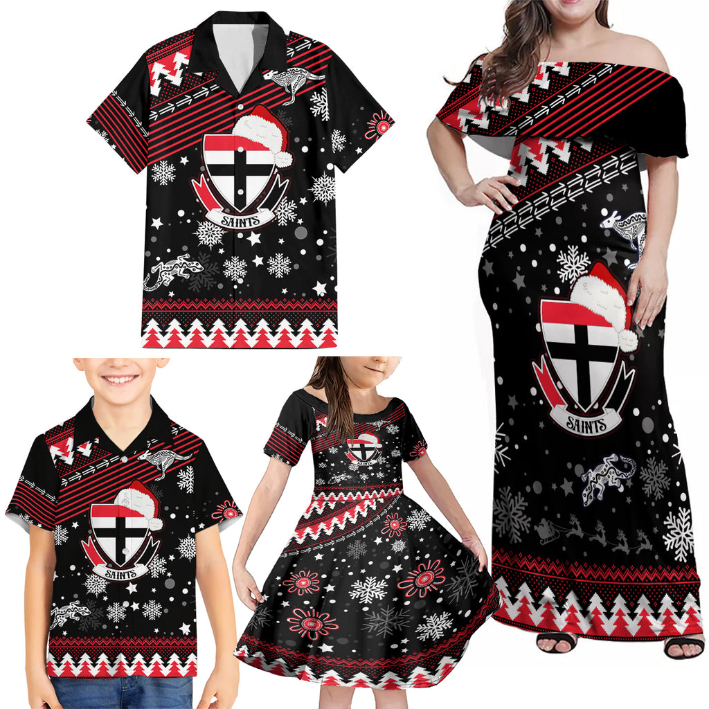 custom-st-kilda-saints-football-family-matching-off-shoulder-maxi-dress-and-hawaiian-shirt-christmas-vibe-2023