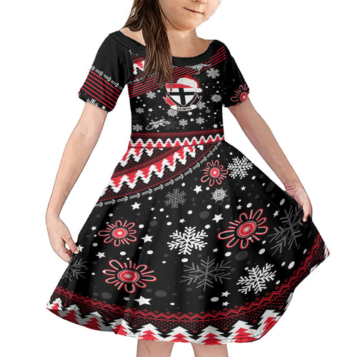 custom-st-kilda-saints-football-family-matching-off-shoulder-short-dress-and-hawaiian-shirt-christmas-vibe-2023