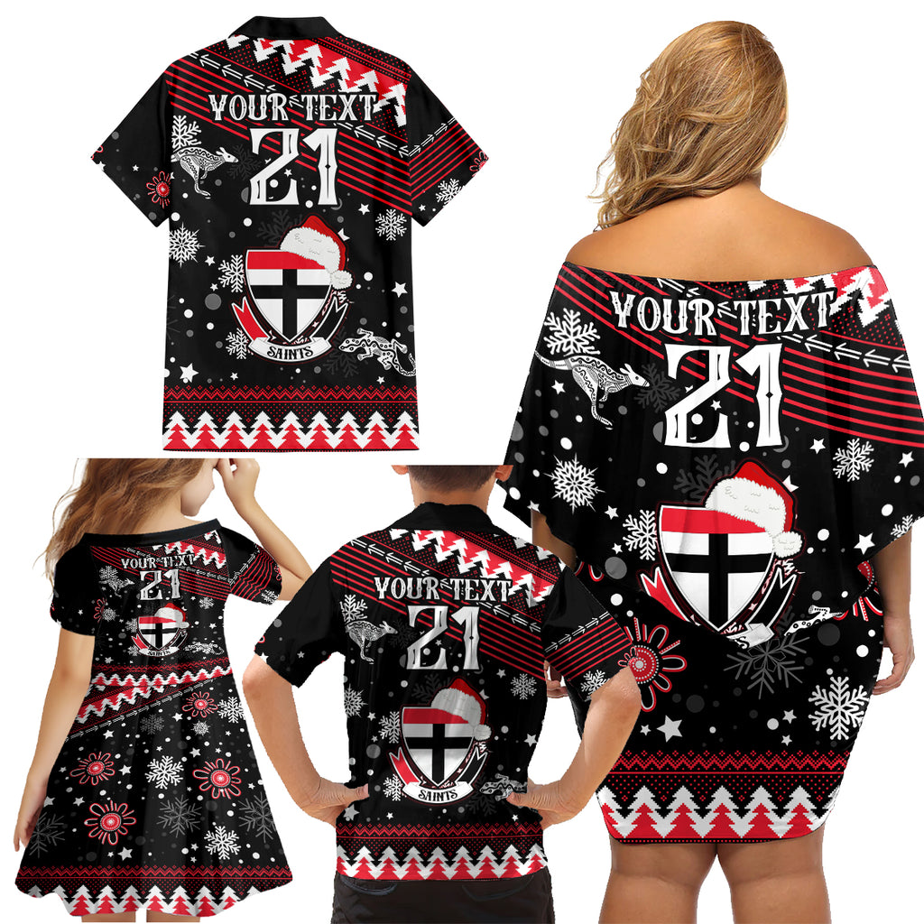 custom-st-kilda-saints-football-family-matching-off-shoulder-short-dress-and-hawaiian-shirt-christmas-vibe-2023