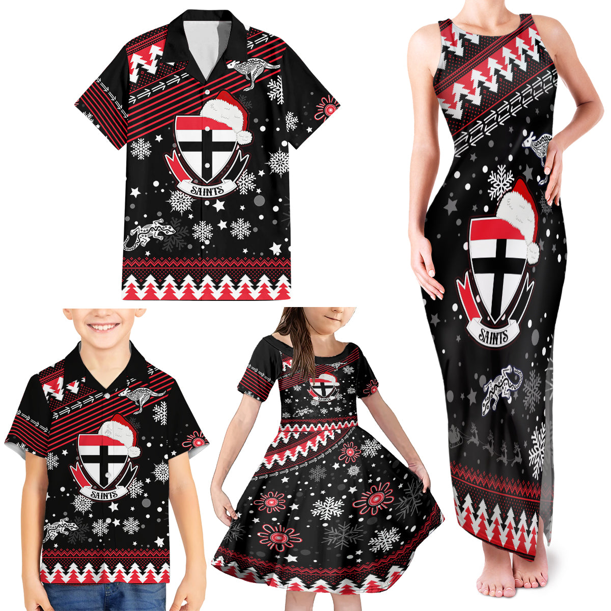 custom-st-kilda-saints-football-family-matching-tank-maxi-dress-and-hawaiian-shirt-christmas-vibe-2023