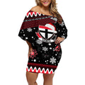 custom-st-kilda-saints-football-off-shoulder-short-dress-christmas-vibe-2023