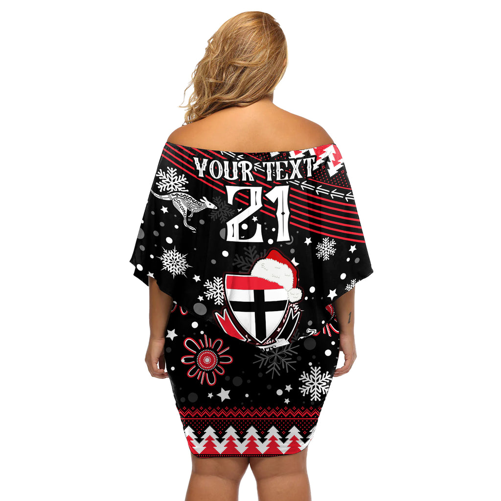 custom-st-kilda-saints-football-off-shoulder-short-dress-christmas-vibe-2023