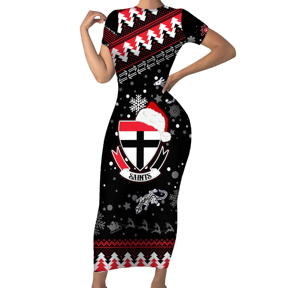 custom-st-kilda-saints-football-short-sleeve-bodycon-dress-christmas-vibe-2023