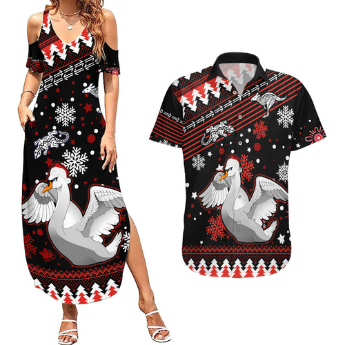 custom-swans-football-couples-matching-summer-maxi-dress-and-hawaiian-shirt-christmas-vibe-2023