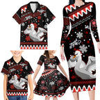 custom-swans-football-family-matching-long-sleeve-bodycon-dress-and-hawaiian-shirt-christmas-vibe-2023