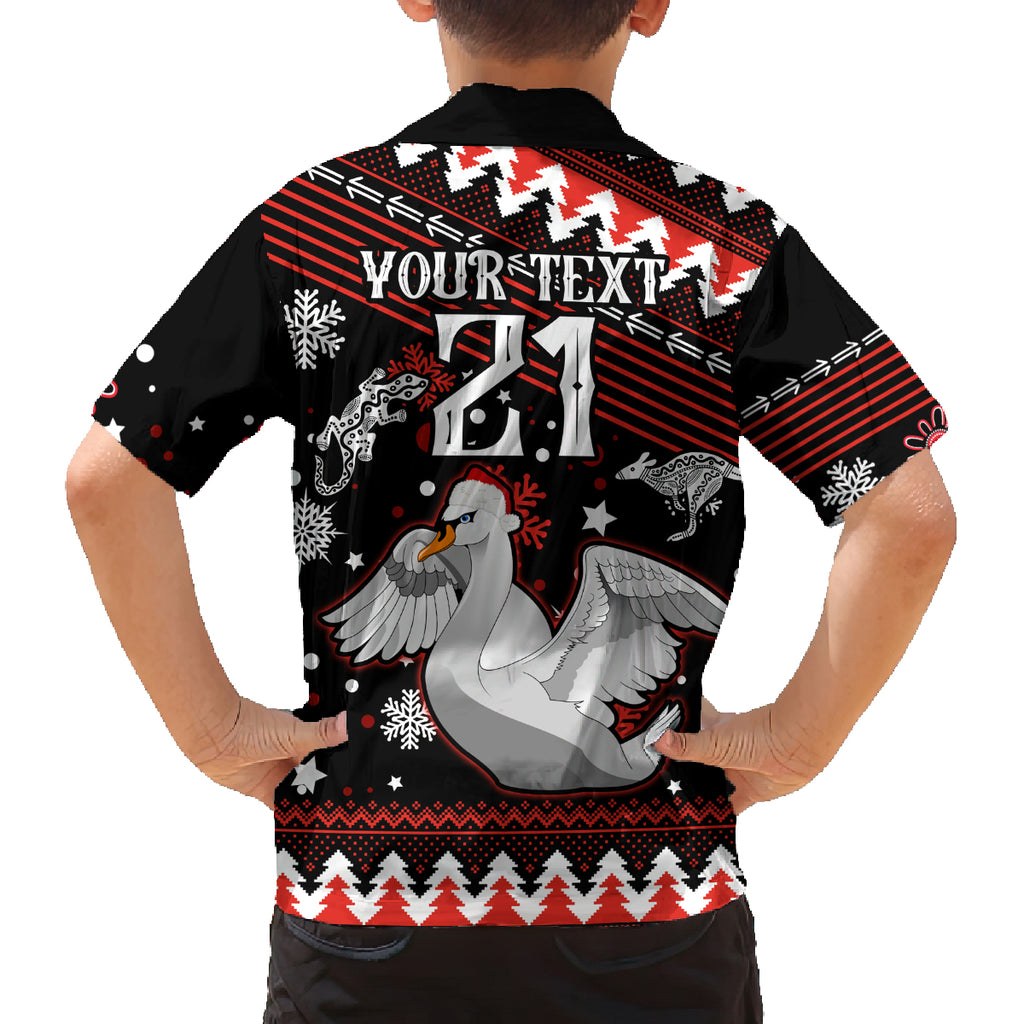 custom-swans-football-family-matching-long-sleeve-bodycon-dress-and-hawaiian-shirt-christmas-vibe-2023
