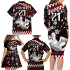 custom-swans-football-family-matching-long-sleeve-bodycon-dress-and-hawaiian-shirt-christmas-vibe-2023