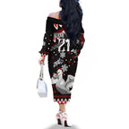 custom-swans-football-family-matching-off-shoulder-long-sleeve-dress-and-hawaiian-shirt-christmas-vibe-2023