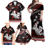 custom-swans-football-family-matching-off-shoulder-maxi-dress-and-hawaiian-shirt-christmas-vibe-2023