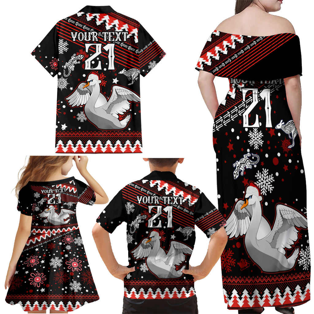 custom-swans-football-family-matching-off-shoulder-maxi-dress-and-hawaiian-shirt-christmas-vibe-2023