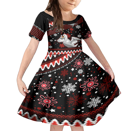 custom-swans-football-family-matching-off-shoulder-short-dress-and-hawaiian-shirt-christmas-vibe-2023