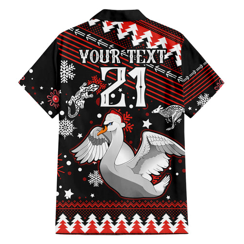 custom-swans-football-family-matching-off-shoulder-short-dress-and-hawaiian-shirt-christmas-vibe-2023