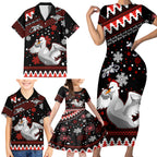 custom-swans-football-family-matching-short-sleeve-bodycon-dress-and-hawaiian-shirt-christmas-vibe-2023