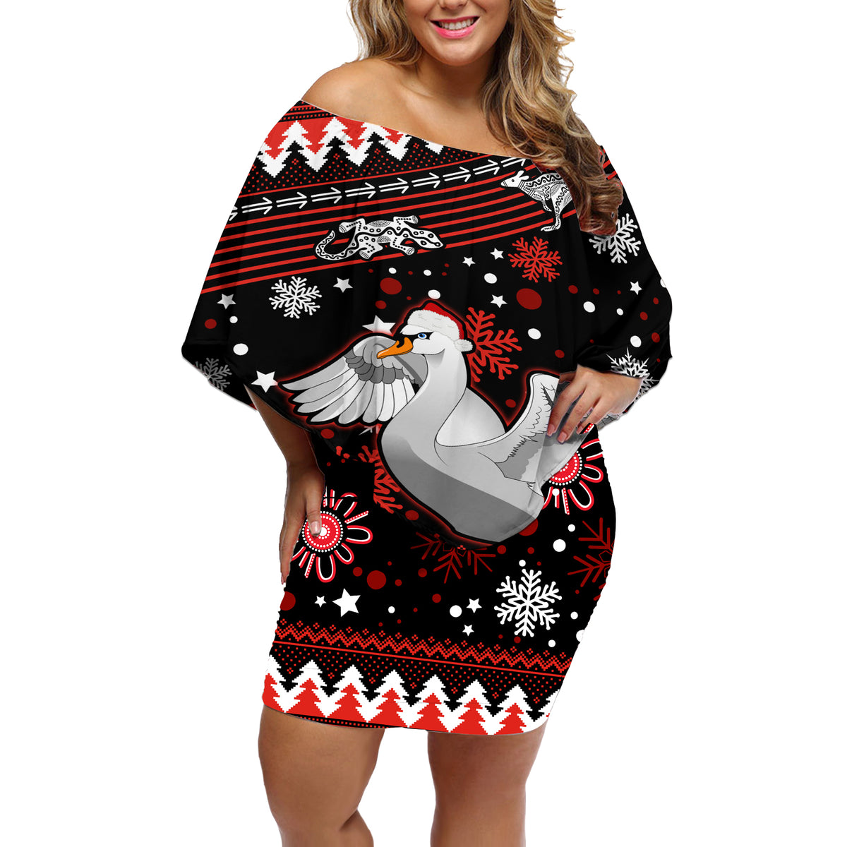 custom-swans-football-off-shoulder-short-dress-christmas-vibe-2023
