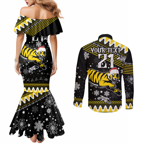custom-tigers-football-couples-matching-mermaid-dress-and-long-sleeve-button-shirt-christmas-vibe-2023