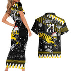 custom-tigers-football-couples-matching-short-sleeve-bodycon-dress-and-hawaiian-shirt-christmas-vibe-2023