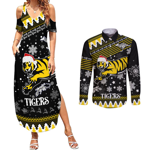custom-tigers-football-couples-matching-summer-maxi-dress-and-long-sleeve-button-shirt-christmas-vibe-2023